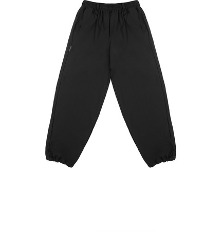 Брюки Wide nylon черные
