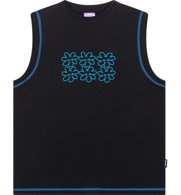 Майка YMKASHIX face flower черный