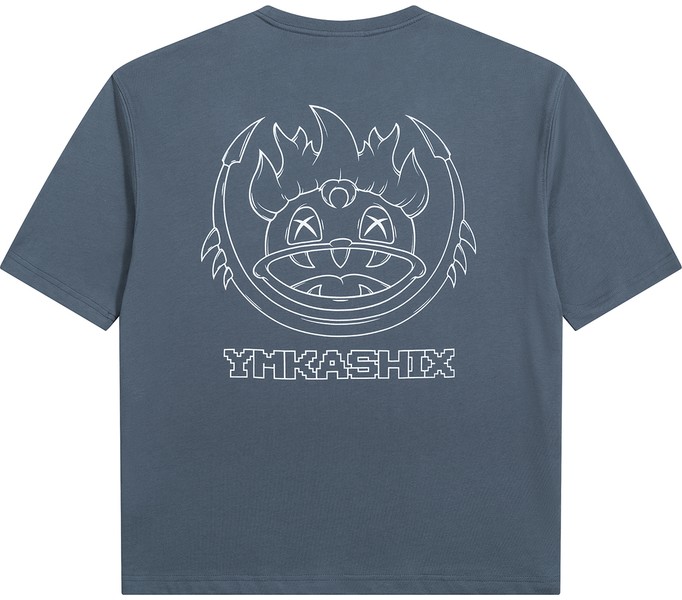 Футболка YMKASHIX 8-bit outline темно-серый