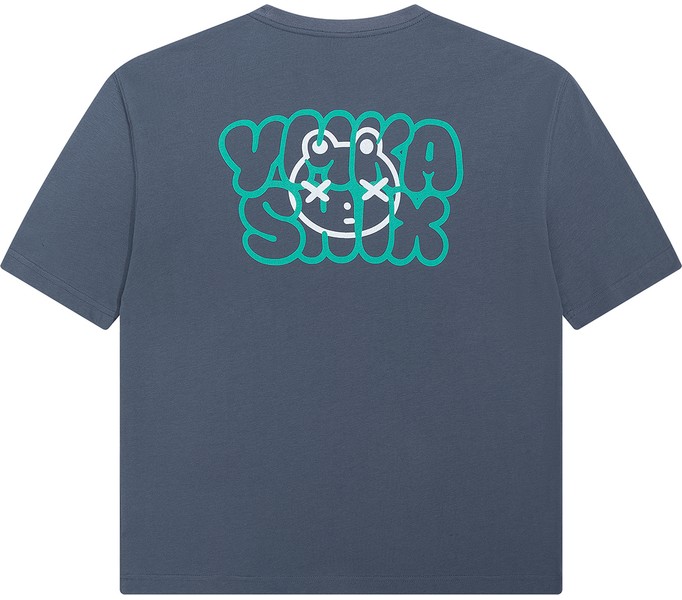 Футболка YMKASHIX Logo Face темно-серый
