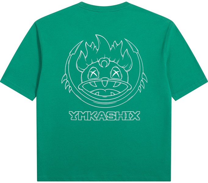 Футболка YMKASHIX 8-bit outline зеленый