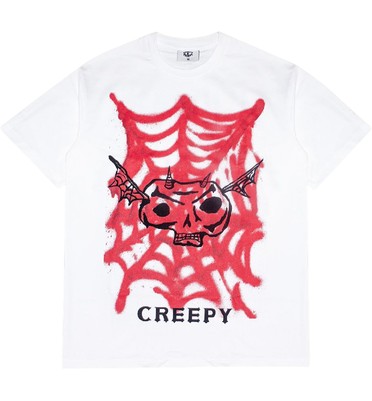 Футболка Creepy граферти белый