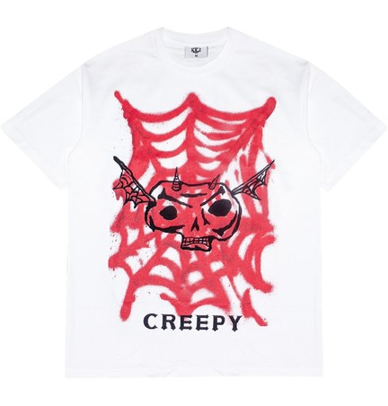 Футболка Creepy граферти белый