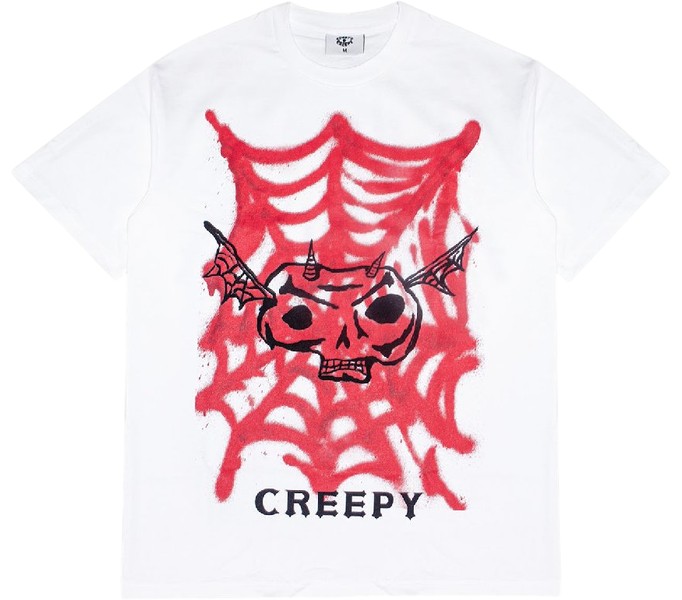 Футболка Creepy граферти белый