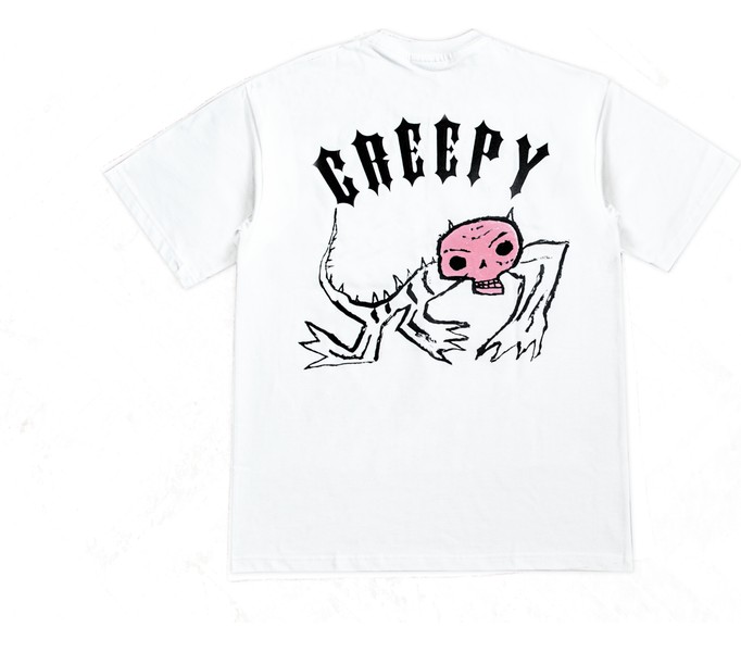 Футболка Creepy гамункул белый