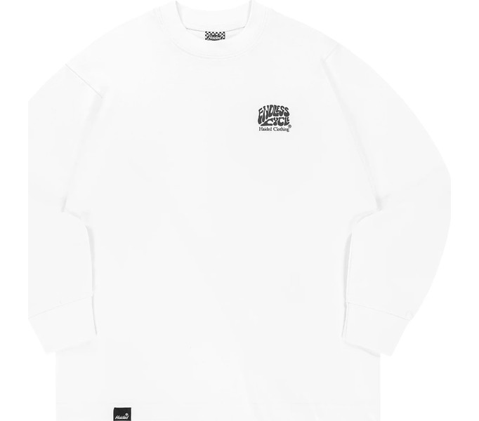 ENDLESS CYCLE RLXD HW LS TEE white лонгслив